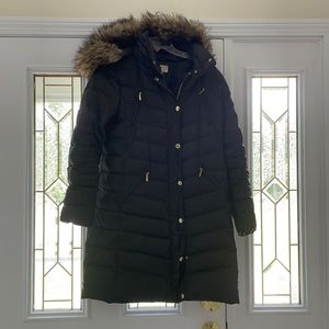Black mid length Michael kors jacket